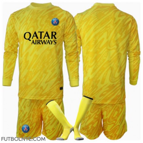 Camiseta Paris Saint-Germain Portero Tercera Equipación para niños 2024-25 manga larga (+ pantalones cortos)